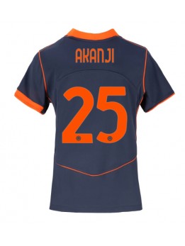 Inter Milan Manuel Akanji #25 Ausweichtrikot für Frauen 2025-26 Kurzarm Inter Milan Manuel Akanji #25 Ausweichtrikot für Frauen 2025-26 Kurzarm
